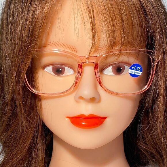 1515 Colette 1.75 Pink Reading Glasses Soft Butterfly Readers NWT - Picture 1 of 9